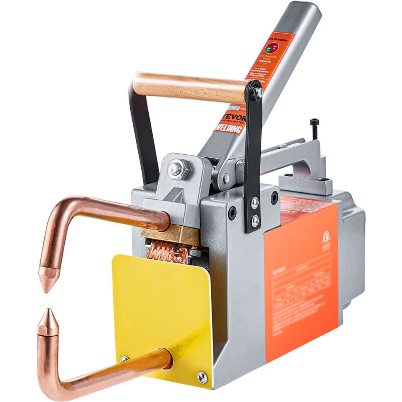 Vevor Soudeuse par points portable, epaisseur 1/8', machine a souder par points, capacite deentree de 8 kVA, machine pointe de soudage pour tole