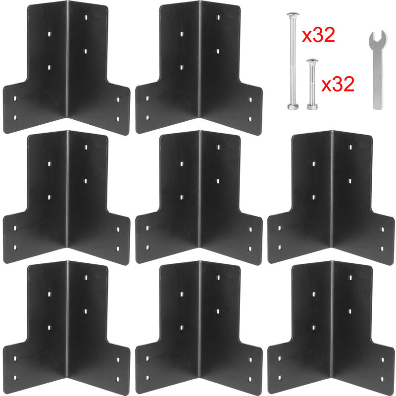 Staffe Angolari per Banco da Lavoro, 8 Pezzi 4 mm