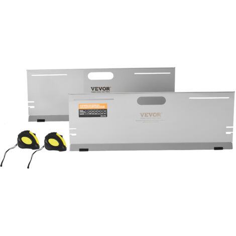 VEVOR Strumento per Allineamento Ruote, Piastre per Punta per Strumenti di Allineamento 2 Pezzi, Piastra per Strumenti per Misurazione dellAngolo della Punta in Acciaio Inox, 4 Aste di Allineamento