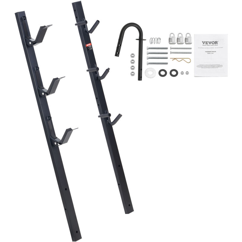 Mophorn - vevor Support pour Coupe-bordure, 2PCS Support de Debroussailleuses a 3 Places pour Remorque avec Verrouillage par Mot de Passe en Alliage