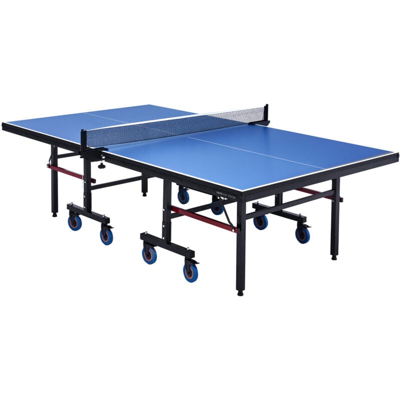 VEVOR Table de ping-pong pour jeu de tennis de table professionnel, table de tennis de table pliable portable deinterieur en MDF, avec filet a