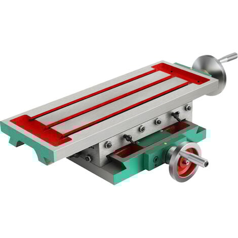 VEVOR Table de Travail 450 x 170 mm, Table de Fraisage 2 axes 4 voies, Table de Coupe, pour la plupart des types de fraisage/de percage, tous les supports de forage/perceuses/fraiseuses