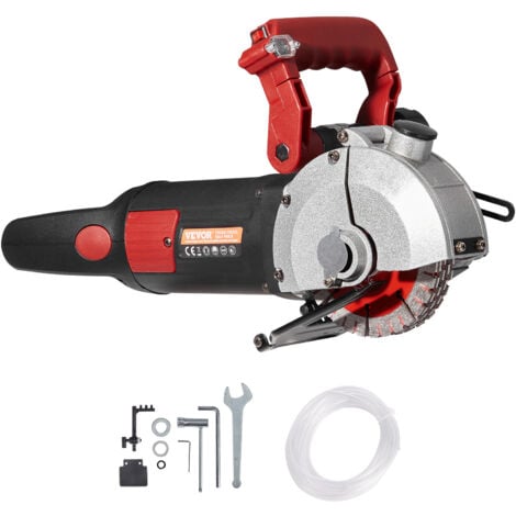VEVOR Taglierina per scanalature a muro Profondita scanalatura 34 mm Taglierina per scanalature a muro 4800 W 220 V Taglierina elettrica per scanalature a muro Max. 5 pezzi Lame