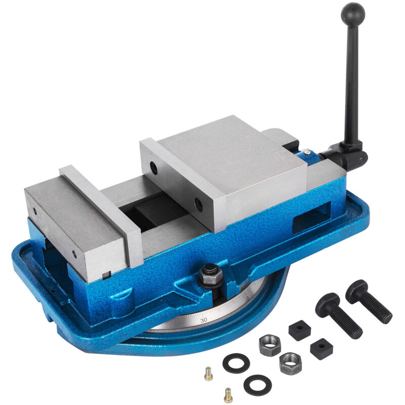 Etau de Table 80 mm Etau de Precision, Etau deEtabli Etau Fraisage Meulage Largeur de Machoire 80 mm Machoire de Serrage Durcie avec 4 Vis Outil