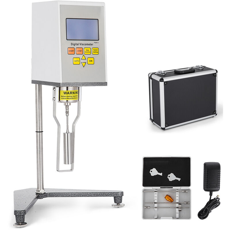 Testeur de viscosité rotatif numérique testeur de température 10-100000mPa.s NDJ-9 - Vevor
