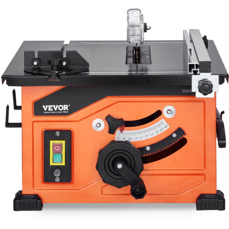 VEVOR Troncatrice Circolare da Tavolo 210 mm, Troncatrice da Tavolo Compatta Portatile 1200 W Capacita di Taglio Massima 225 mm 4800 Giri/min con Lama da 24 Denti, per Falegnameria Fattoria Faidate