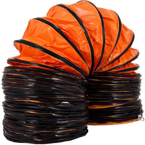 MOPHORN VEVOR Tuyau de Ventilation Longueur 5 m, Conduit Flexible en PVC, Tuyau deEvacuation Flexible pour Ventilateur d’un Diametre de 305 mm, Gaine Flexible Pliable pour Extracteur deAir Echappement Usine