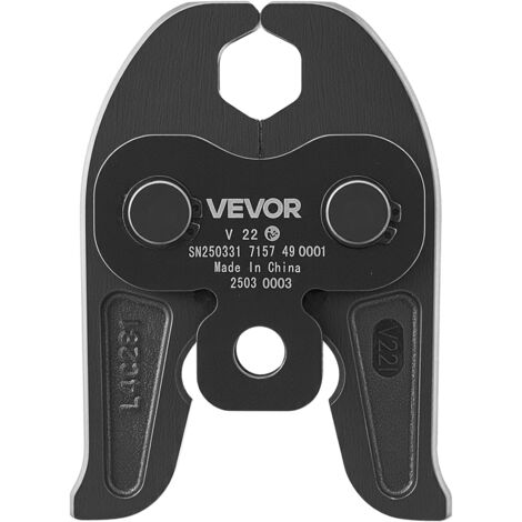 VEVOR V22 Pressing Jaw, 22mm Press Jaw for V-Type Stainless Steel Pipes, High-Strength Carburized Steel Crimping Jaws Compatible with Standard Press Tools