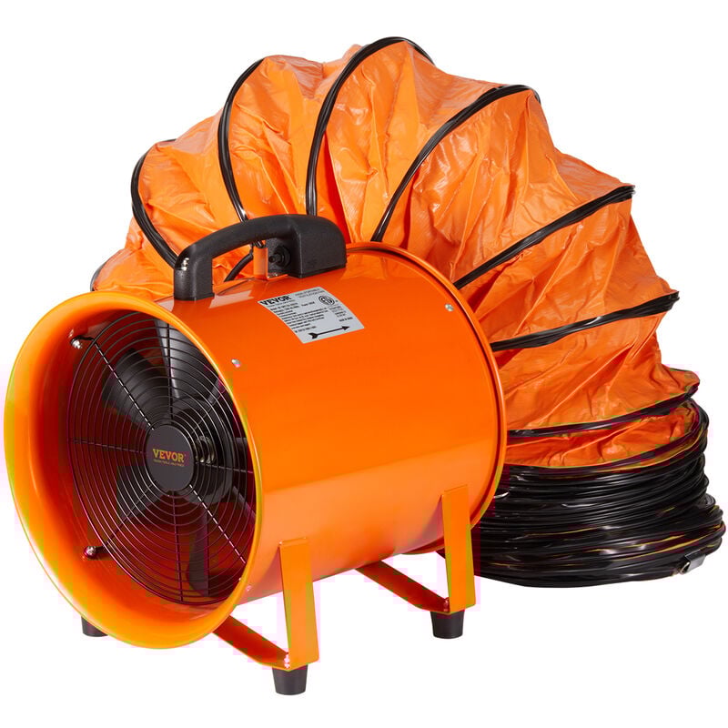 Vevor - Ventilateur deExtraction 367 w Extracteur deAir Conduit Industriel 304,8 mm Tuyau deExtraction 5 m Volume deAir 4373 m3/h Ventilateur