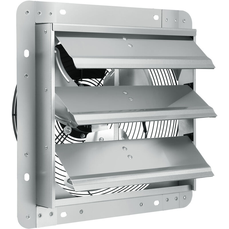 Ventilateur deextraction a volets, 30,5 cm, extracteur deair de grenier mural en aluminium, 1800 m³/h, 1400 tr/min, avec moteur ac, ventilation et