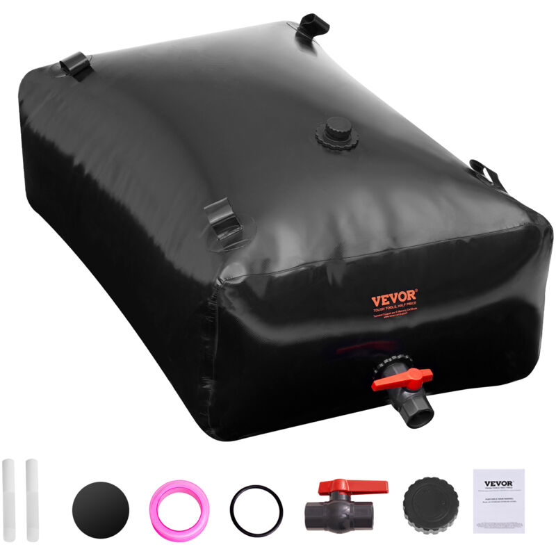 Vessie de Stockage deEau, 330 l, Reservoir deEau Pliable pvc 1000D, Conteneur Souple deEau deUrgence Portable, Sac deEau Douce de Grande Capacite,