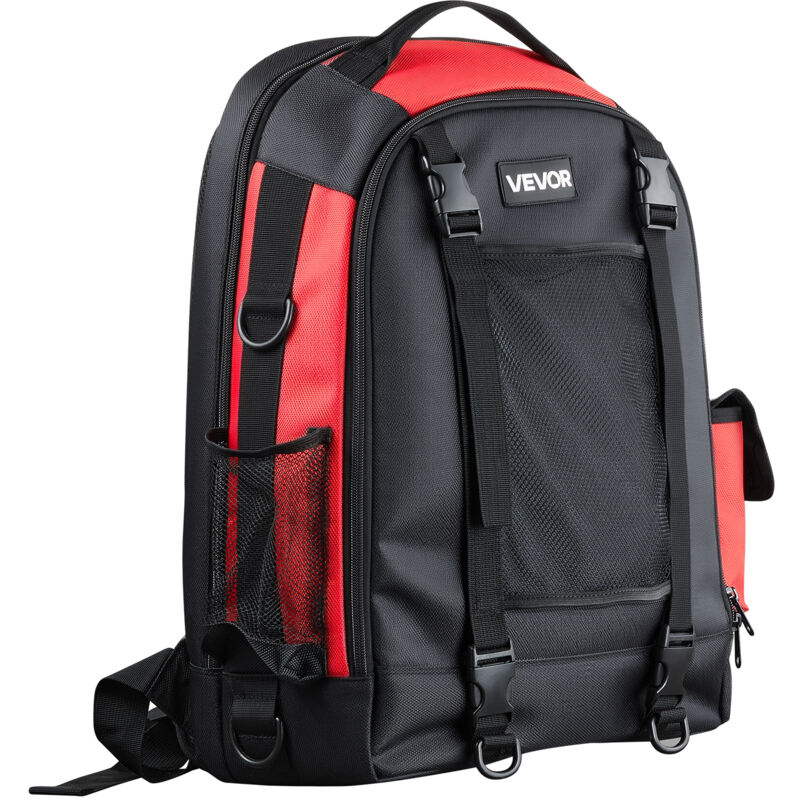 VEVOR Welding Backpack, 25.2L Welder Backpack for Tools and Helmet, 1680D High-Density Polyester Extreme Gear Pack with Helmet Bag, Multi-Purpose