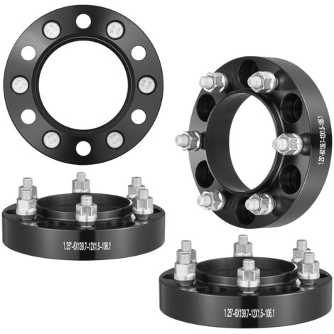 VEVOR Wheel Spacers, 1.25" 6"x5" Wheel Adapters, 6 Lug Forged Spacer, 106.1 mm Bore Hubcentric M12 x1.5 Studs Spacers, Fit for 1979-2023 Toyota and Lexus, 4 PCS Blue