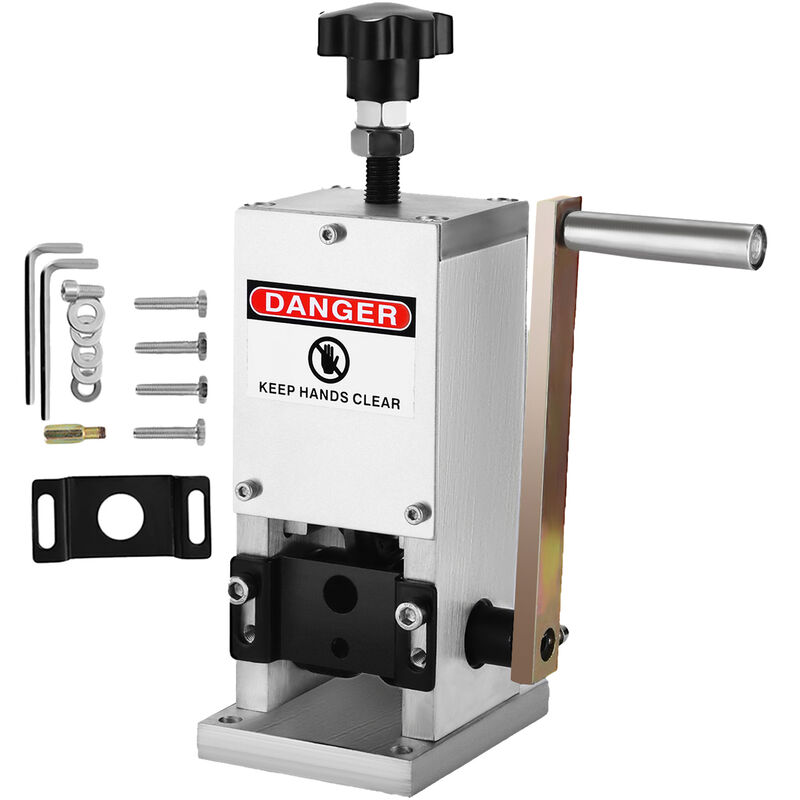 Wire Stripping Machine Cable Stripper Machine Scrap Metal Recycle Manual Wire Cable Stripping Cutters (2 Holes) - Vevor