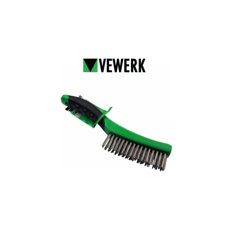 Vewerk - Soft Grip Stainless Steel Wire Brush 260mm x 1 7011