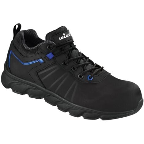 VEZZO HALBSCHUHE Gr.43 WICA® SCHWARZ /BLAU EN ISO 20345:2011 S3 SRC