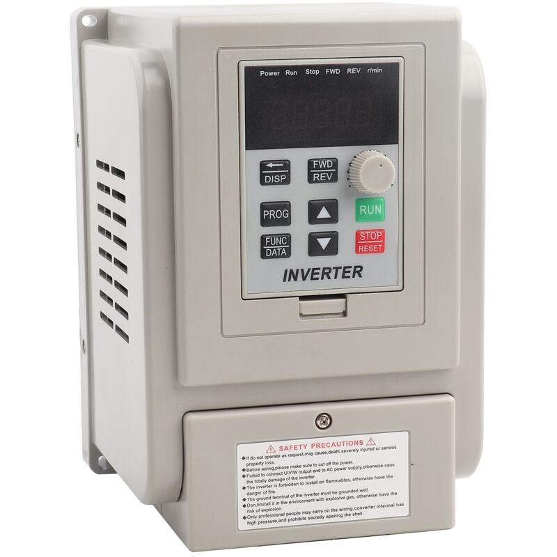 Sjlerst - vfd Variateur de Fréquence 220V 4KW, Contrôleur de Vitesse à Variateur de Fréquence vfd Monophasé Triphasé pour Moteur 220V, Convertisseur