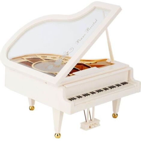 VGEBY ornement de boîte à musique Piano forme Ballet danse fille boîte à musique maison ornement boîte à bijoux enfants jouets