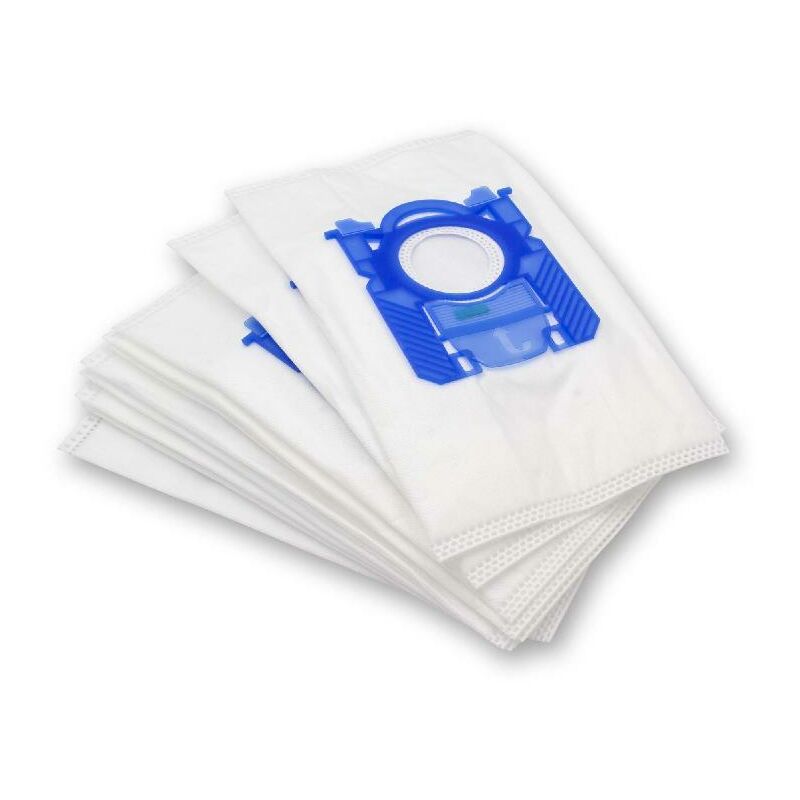 10x Vacuum Cleaner Bag compatible with Electrolux ze 3500 - 3599 Ergomini Vacuum Cleaner - microfleece, 28,5 cm x 16.5 cm, White - Vhbw