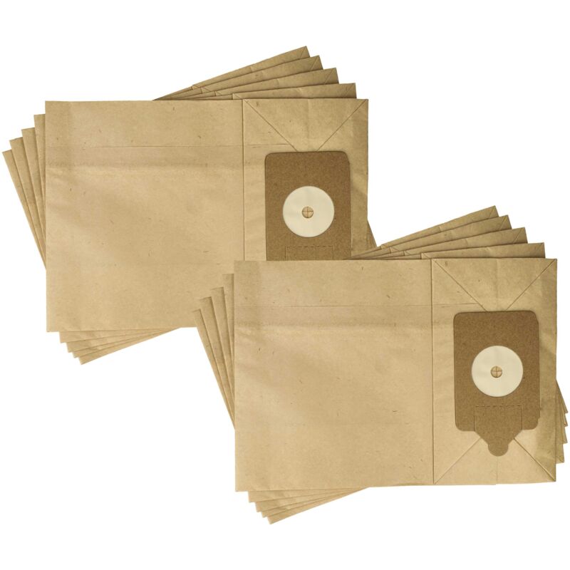 

10 Bolsa aspiradoras papel compatible con Numatic VNR 200 aspiradora 32,6cm x 23.25cm - Vhbw