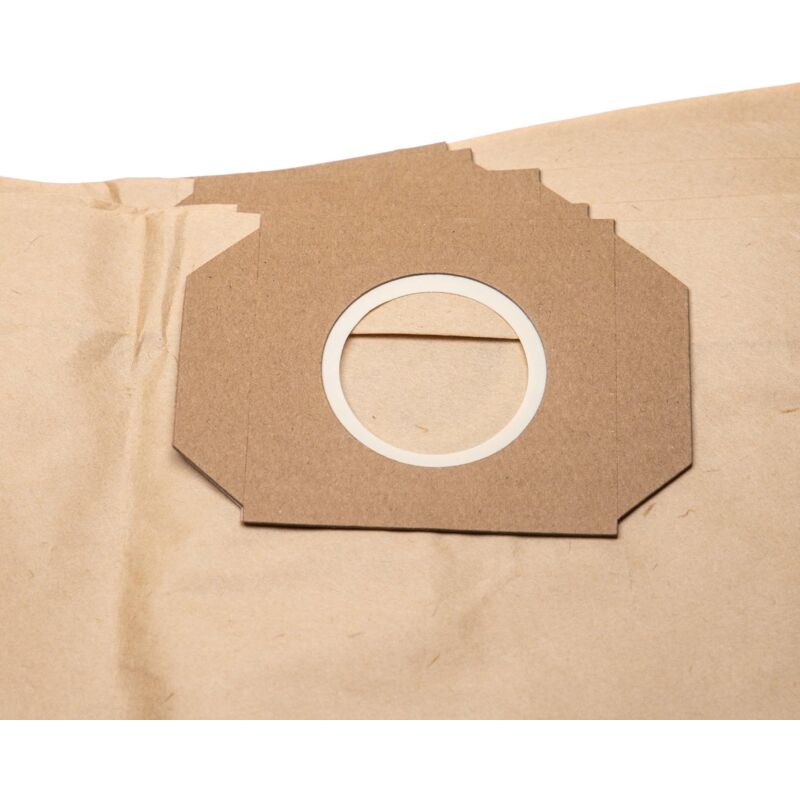 10x bolsa compatible con Thomas Power Clean, Junior 1220, Junior 1220 plus aspiradora - 63,3 cm x 22 cm marrón - Vhbw