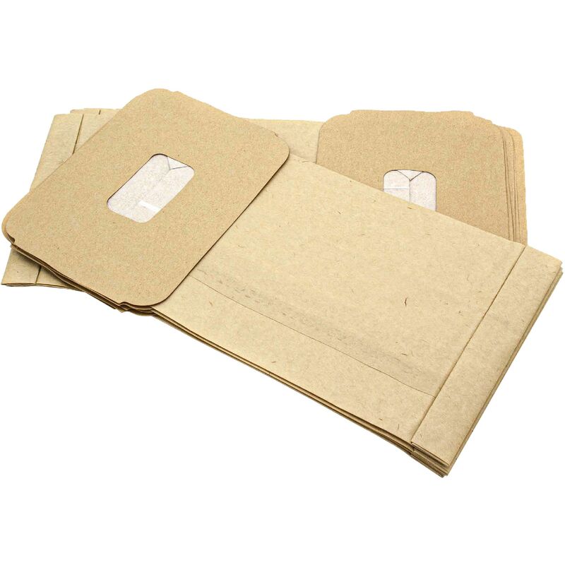 

10x Bolsa aspiradora compatible con Philips P 56, 57, 58, 59, 65, 66, 67, 68, 69, 70, 71, 72, 73, 74 aspiradora - papel, 32 cm x 17,5 cm - Vhbw