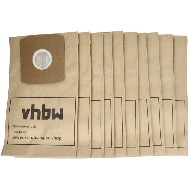 

10 bolsa papel para aspirador robot aspirador multiusos Daewoo RC-3006 S, RC-320, RC-3204, RC-3204 FKA, RC-3204 FYA, RC-3205 - Vhbw