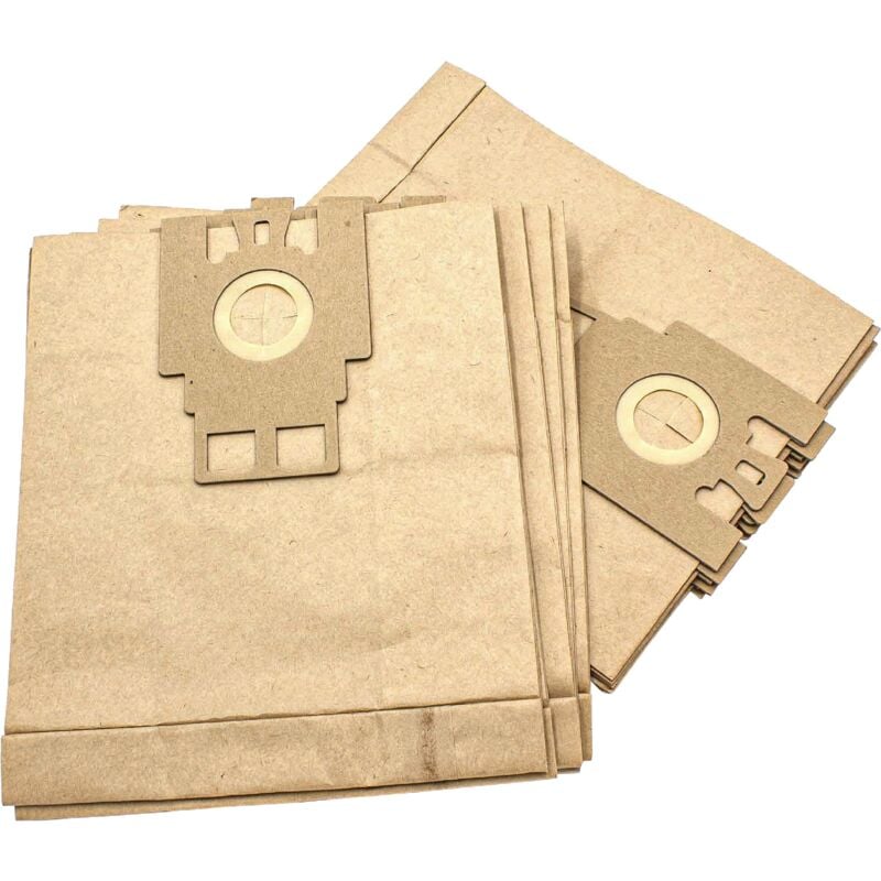 

10x Bolsa aspiradora compatible con Miele Flamenco, Euro Classic 2000 aspiradora - papel, tipo H, 27 cm x 21,5 cm, color arena - Vhbw