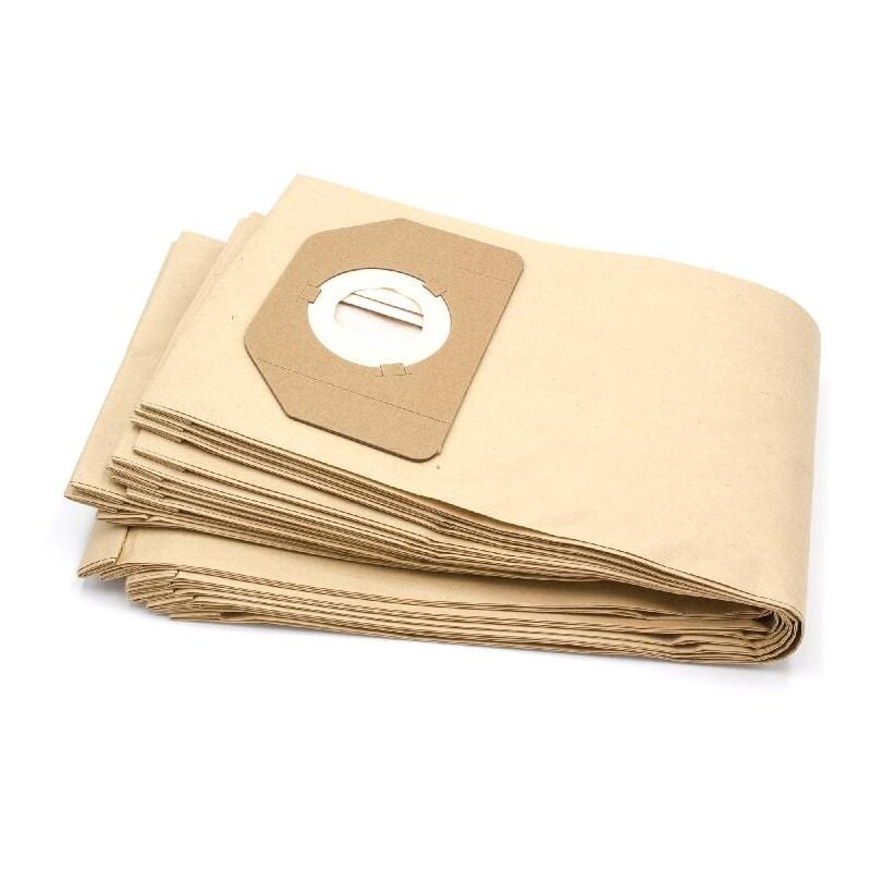 

10x bolsa compatible con Nilfisk Alto Attix Range aspiradora - papel, marrón - Vhbw