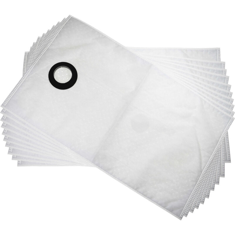 

10x bolsa compatible con Makita 440, 445 aspiradora - vellón micro, blanco - Vhbw
