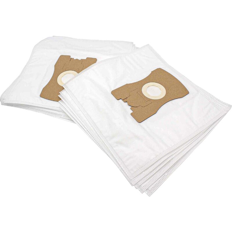 

10x bolsa compatible con Vorwerk Tiger 260, 265, 270, VT260, VT265, VT270 aspiradora - vellón micro, blanco - Vhbw