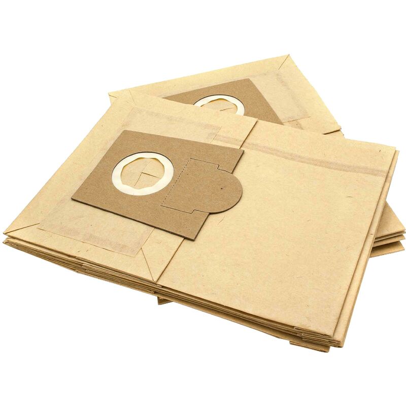 

10x Bolsa aspiradora compatible con Constructa VC 6 C 1600 aspiradora - papel, 25 cm x 19 cm - Vhbw