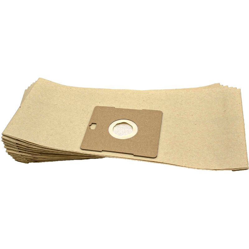 

10x Bolsa aspiradora compatible con Melissa 640-035 Jupiter, Compact 700, MM 40635, Micromax aspiradora - papel, 35 cm x 16 cm - Vhbw
