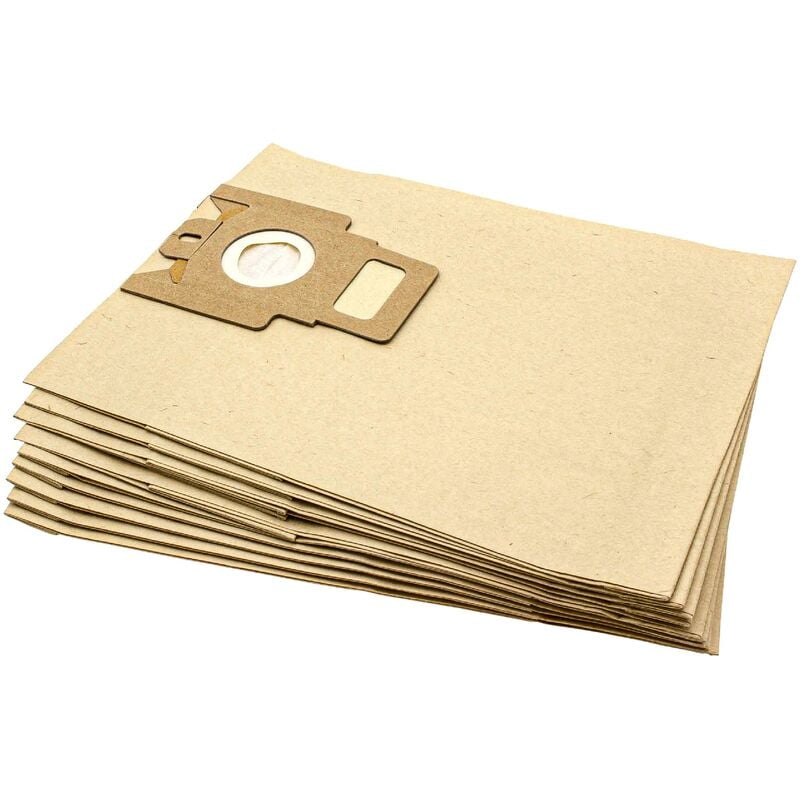 

vhbw 10x Bolsa aspiradora compatible con Miele Pastelito, Passion plus power aspiradora - papel, 28,5 cm x 22 cm, color arena