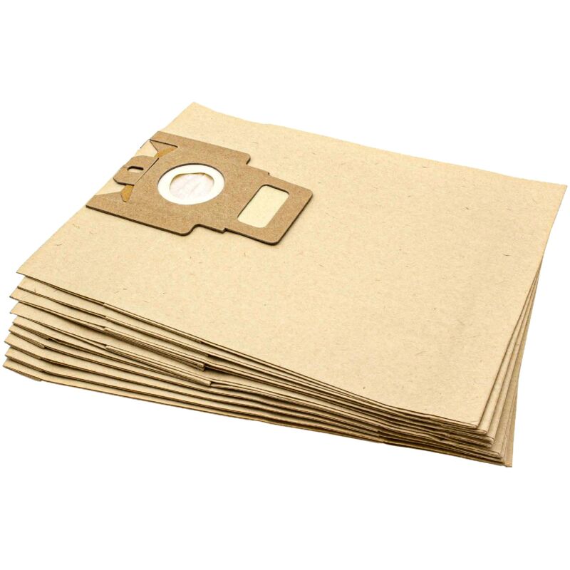 

10x Bolsa aspiradora compatible con Miele S 4581 Black Magic, S 4780, S 4781 aspiradora - papel, 28,5 cm x 22 cm, color arena - Vhbw
