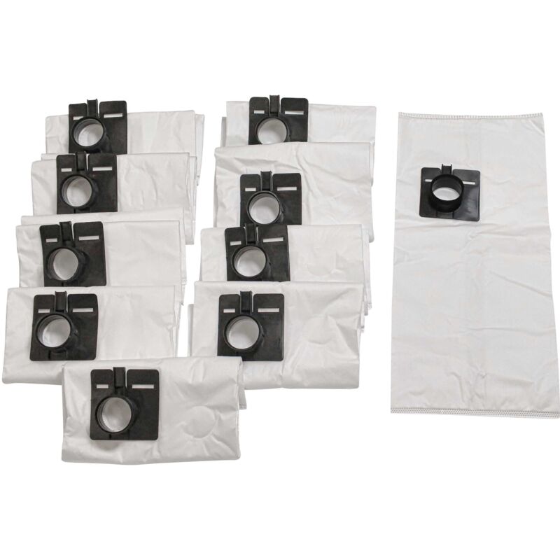 vhbw 10 microfleece Dust Bags compatible with Kränzle Ventos 25, 35 Vacuum Cleaner