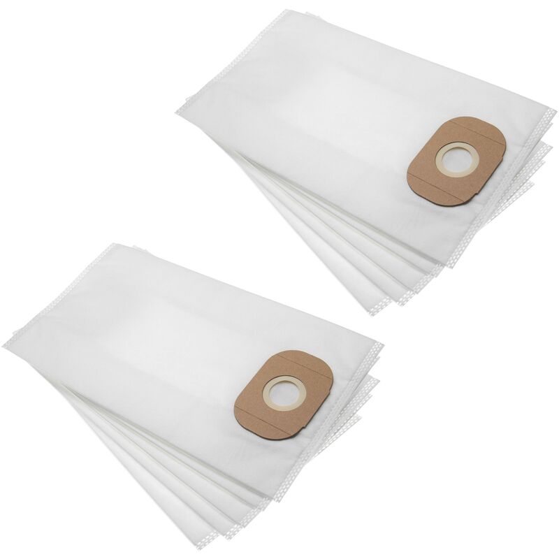 vhbw 10 microfleece Dust Bags compatible with Kärcher BV 111, DS 5200, K 5200, T 171 Vacuum Cleaner, 34.7cm x 18.95cm, White