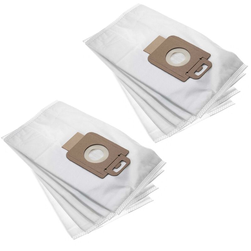 vhbw 10 microfleece Dust Bags compatible with Nilfisk Power P Special Vacuum Cleaner, White