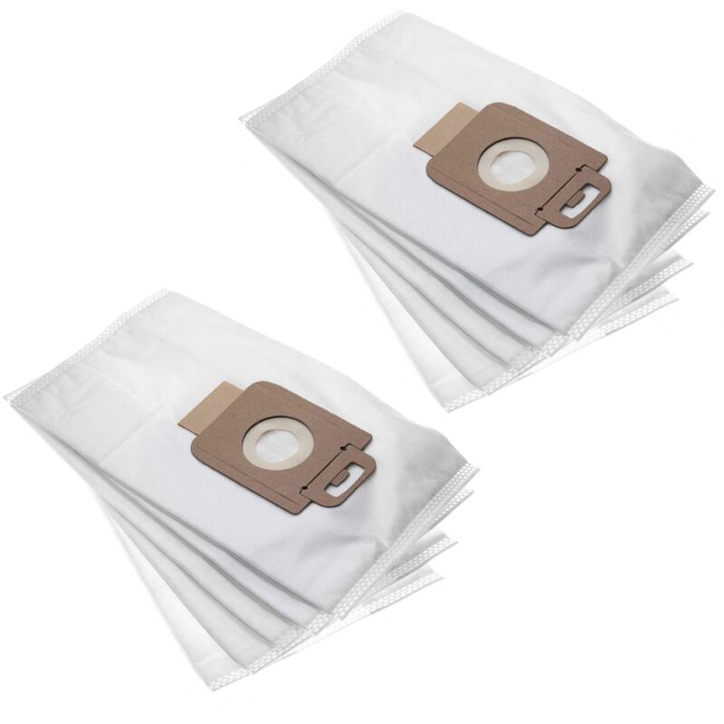 10 microfleece Dust Bags compatible with Nilfisk Select Classic, Comfort, Comfort Parquet, Superior Vacuum Cleaner, White - Vhbw