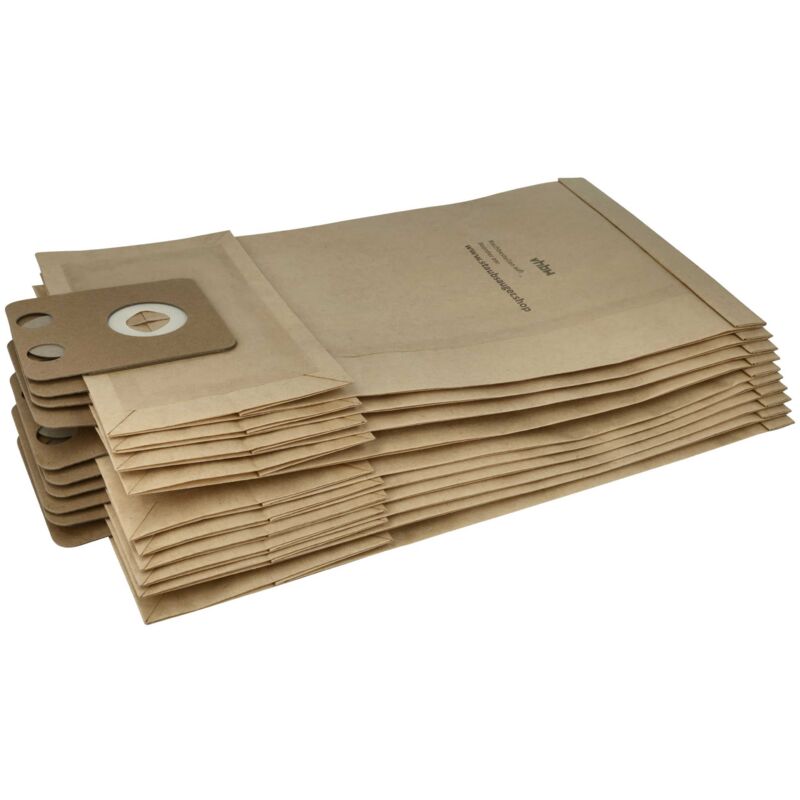 10 Paper Dust Bags Replacement for Nilfisk 1408618000 for Vacuum Cleaner, brown - Vhbw