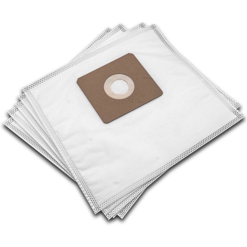 10x sacchetto compatibile con Dirt Devil Popster, Skuppy, Paroly, Picco Bello aspirapolvere - microfibra, 26cm x 24cm Bianco - Vhbw