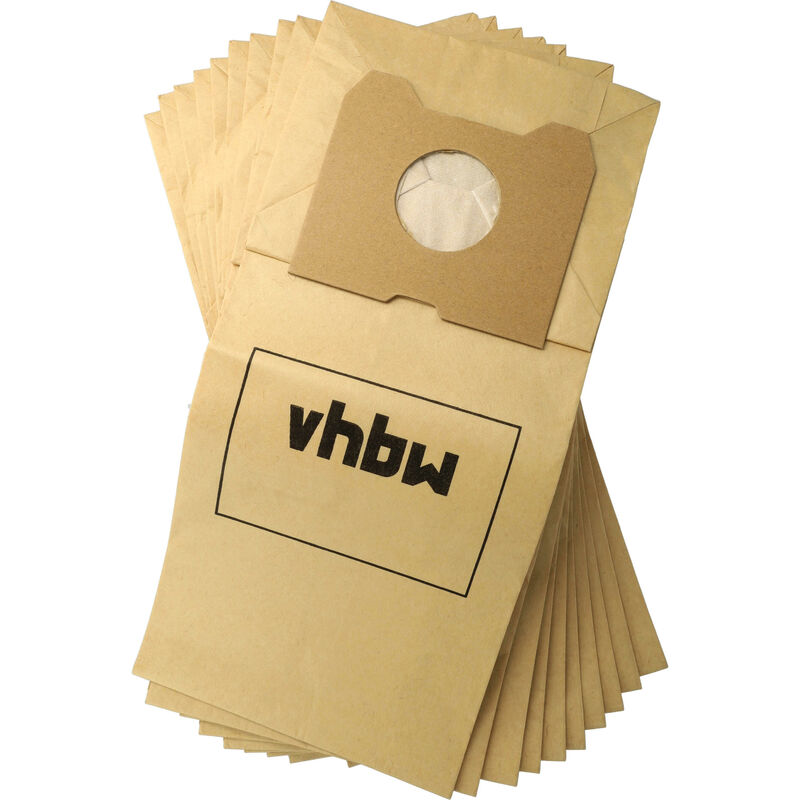 Image of Vhbw - 10x sacchetto compatibile con Philips hr 6841, 6843, 6842 Triathlon, 6845 Triathlon aspirapolvere - in carta, 30cm x 20cm, color sabbia
