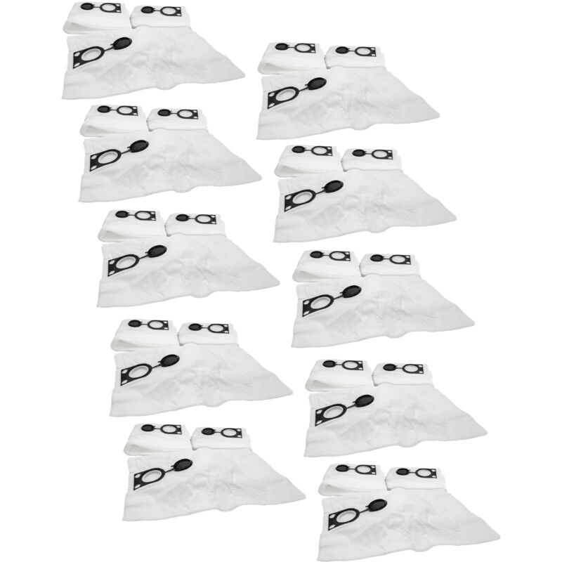 

100x bolsa compatible con AEG RSE 1400 aspiradora - vellón micro, 66,4 cm x 39.6 cm, blanco - Vhbw