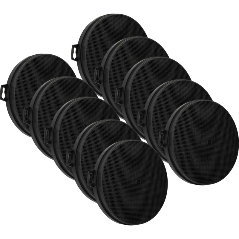 vhbw 10x Activated Carbon Filter compatible with Bosch DKE635A/04, DKE633A/02, DKE635A/03, DKE635A/01, DKE633A/01 Extractor Hood - 21 cm