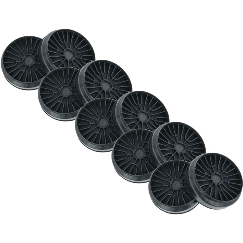 vhbw 10x Activated Carbon Filter compatible with Bosch DWZ1EK1U1 Extractor Hood - 19 cm