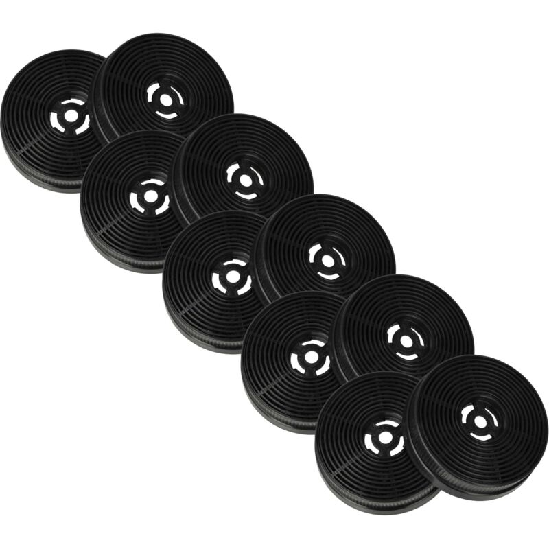 Vhbw 10x Activated Carbon Filter Compatible With Kkt Kolbe K113 -s2 Base604ed, Base604wed, Tel350, Base604s Extractor Hood