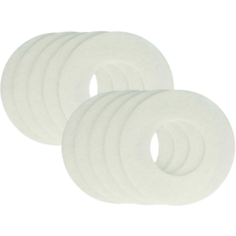 10x filter compatible with Balzer a 60, a 90, l-g, l-g/bm, l-w Flush-mounted / surface-mounted fan - replacement for 17 000 160, 17 000 160-F - Vhbw
