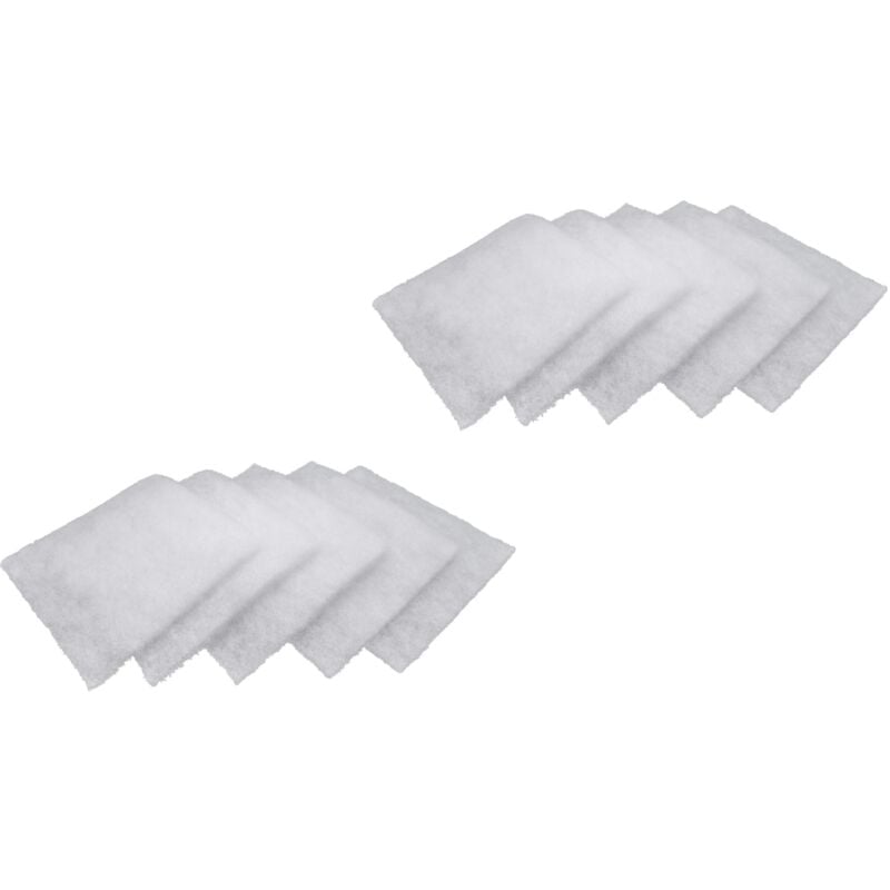 vhbw 10x Air Filter compatible with Lunos Saphir Vent, Condensation Damp Control Ventilator - White