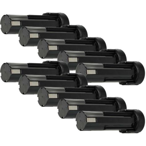 vhbw 10x Akku Ersatz für Weidmüller 9007450000 für Werkzeug (3300 mAh, NiMH, 2,4 V)