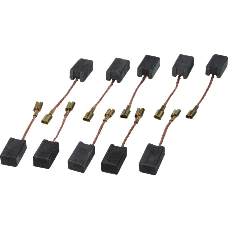 Vhbw - 10x balais charbon 5,9 x 7,95 x 13,3 mm compatible avec Rupes BigFoot LHR75 ponceuse excentrique, appareil de polissage